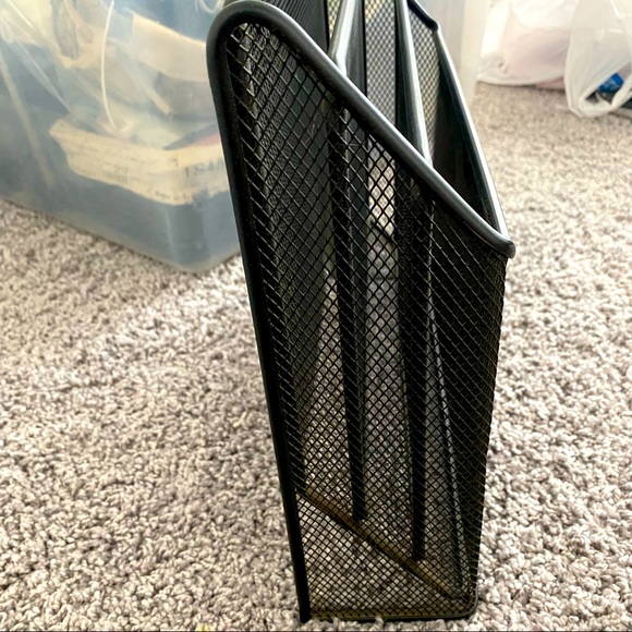 Black File Wire Wall Rack - Picture 4 of 6